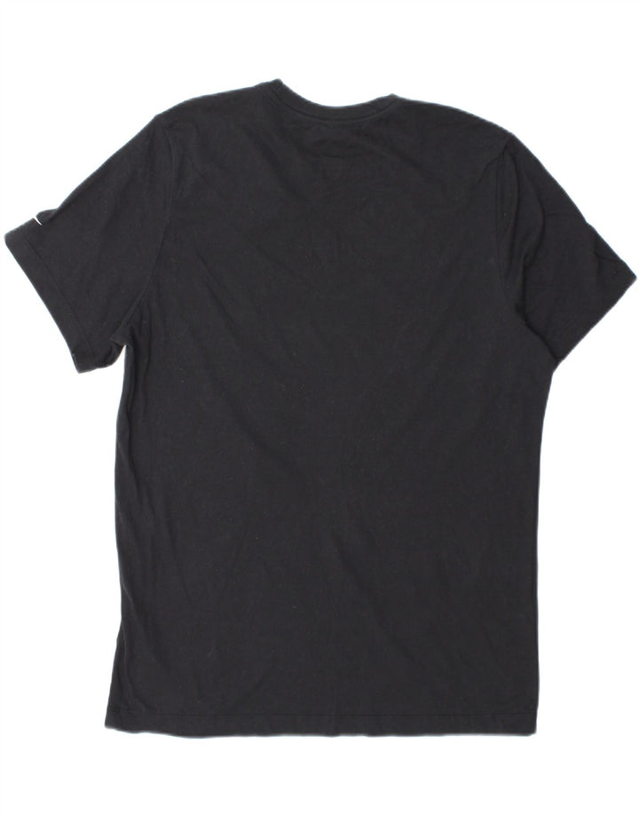 Nike Herre Dri Fit Grafisk T-Shirt Top Stor Sort