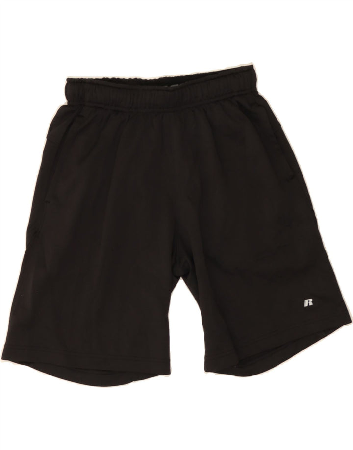 RUSSELL ATHLETIC Mens Dri-Power Sport Shorts Small Black Polyester Vintage Russell Athletic and Second-Hand Russell Athletic from Messina Hembry 