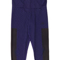 ADIDAS Dame Climalite Capri Leggings UK 14 Medium Lilla Colourblock