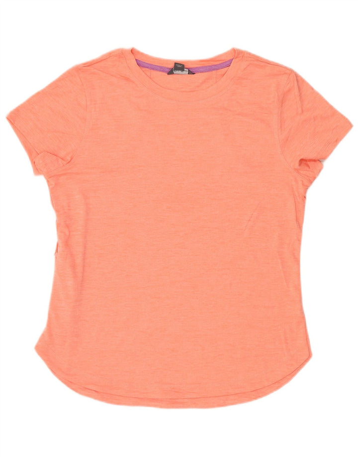 EDDIE BAUER T-shirt top til kvinder UK 14 Medium Pink Polyester