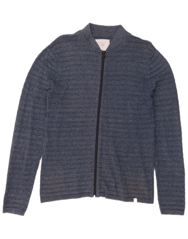 Jack & Jones herre cardigan sweater lille marineblå stribet