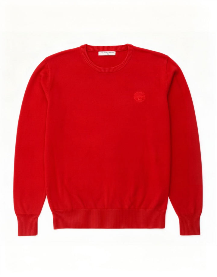 North Sails Herre Crew Neck Jumper Sweater XL Rød Bomuld