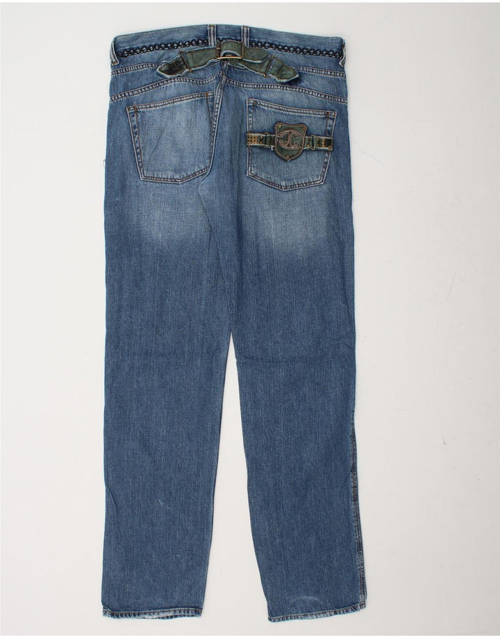 JUST CAVALLI Herre Ittierre Straight Jeans IT 52 XL W38 L36 Blå Bomuld