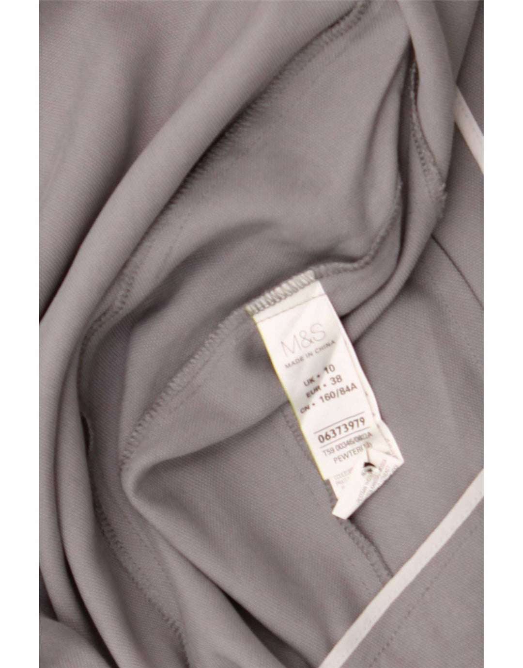 Marks & Spencer Dame Open Blazer Jacket UK 10 Small Grey Lyocell