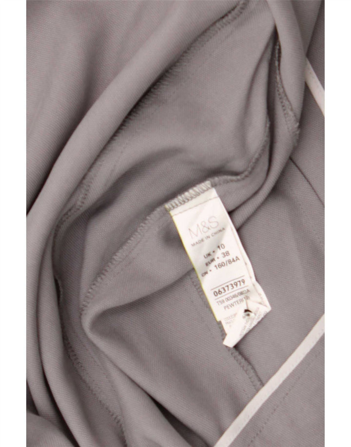Marks & Spencer Dame Open Blazer Jacket UK 10 Small Grey Lyocell