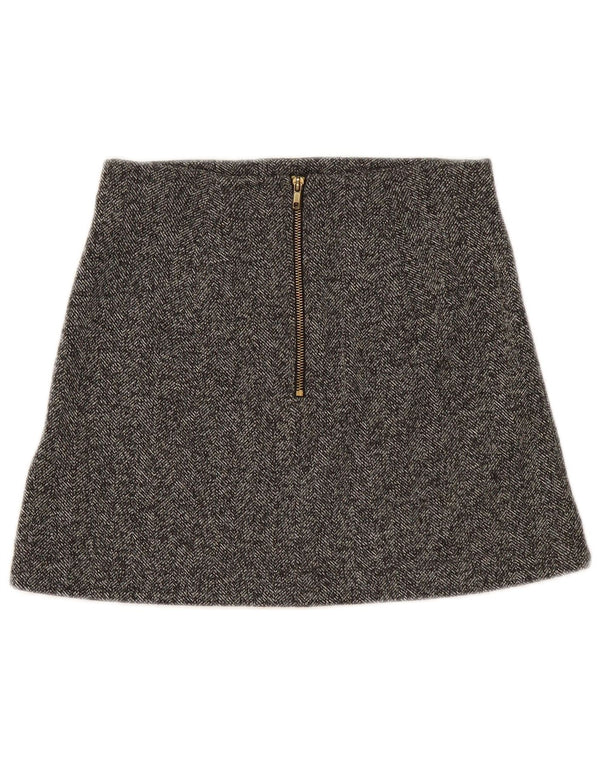 Topshop A-line nederdel til kvinder UK 10 Small W28 Grå sildebensbomuld