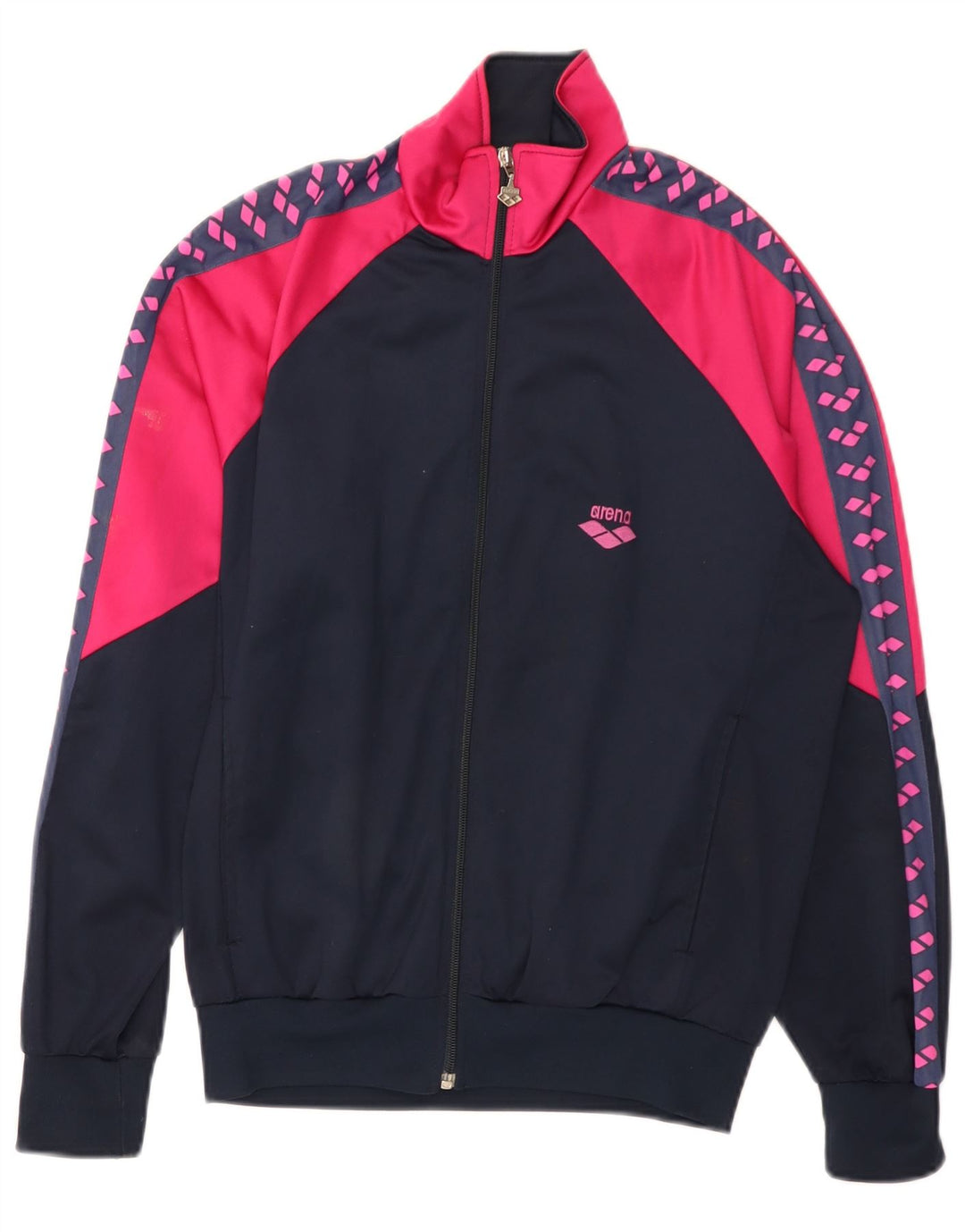 Arena Dame træningsdragt Topjakke UK 16 Large Navy Blue Colourblock