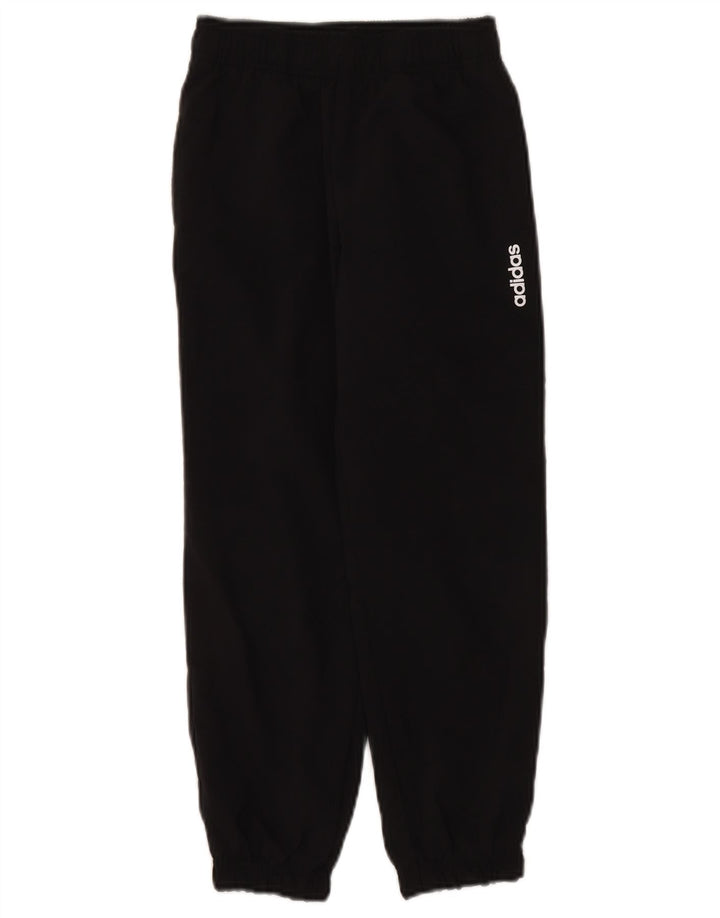 Adidas Drenge Træningsdragt Bukser Joggers 7-8 År Sort Polyester
