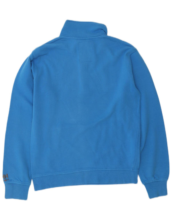 Helly Hansen Herre Workwear Grafisk Zip Neck Sweatshirt Jumper Small Blue