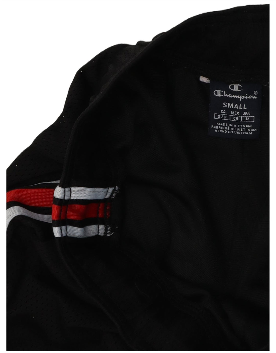 Champion Herre USA grafiske sportsshorts Små sorte polyester