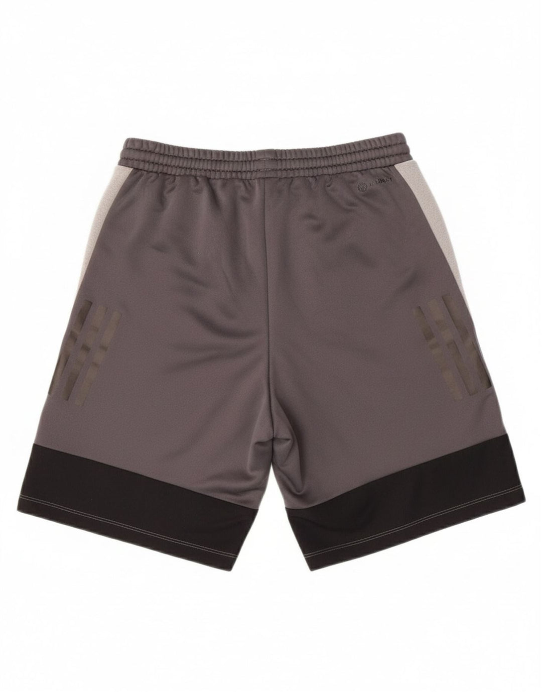 ADIDAS Boys Sport Shorts 13-14 Years  Grey Colourblock Polyester