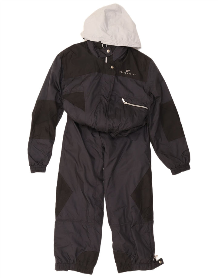 Belfe & Belfe Ski Jumpsuit med hætte til mænd Stor marineblå farveblok