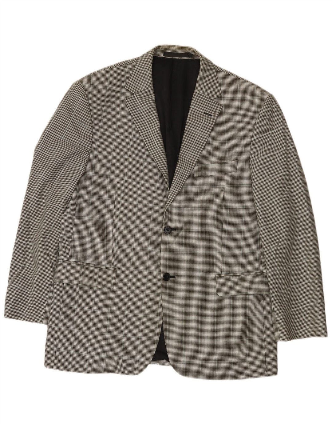 Marks & Spencer Herre 2-knaps blazerjakke UK 42 Large Black Houndstooth
