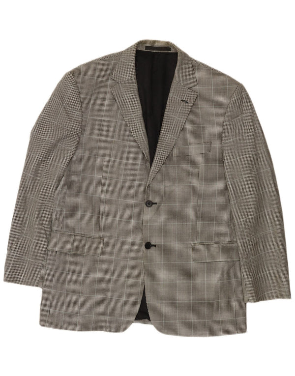 Marks & Spencer Herre 2-knaps blazerjakke UK 42 Large Black Houndstooth