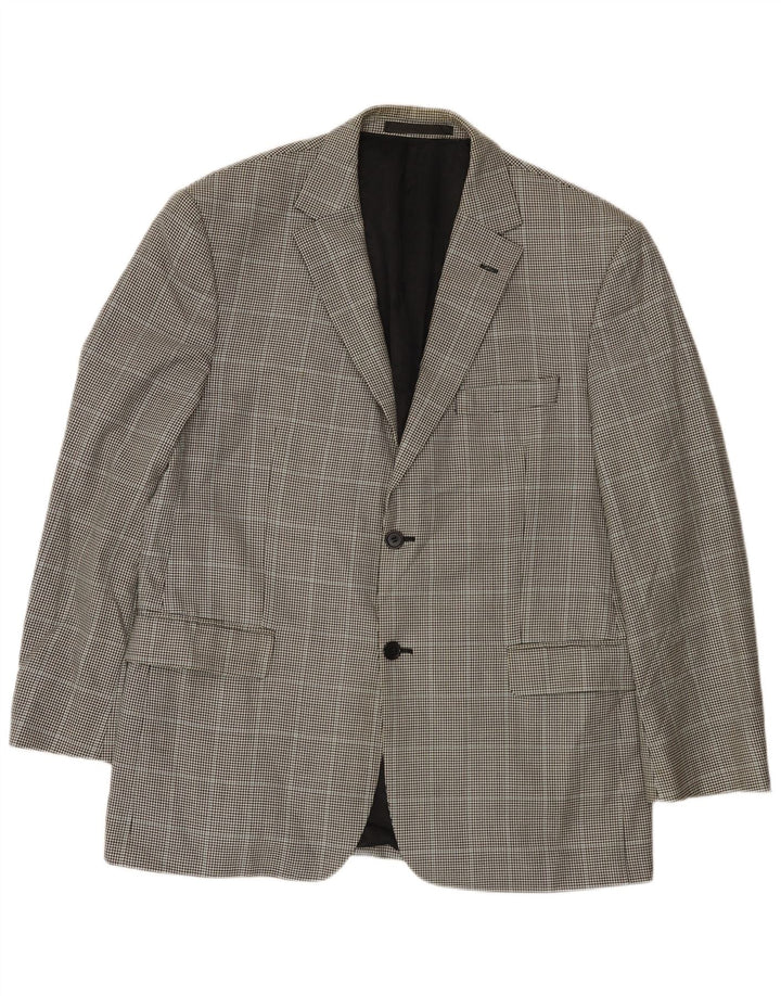 Marks & Spencer Herre 2-knaps blazerjakke UK 42 Large Black Houndstooth