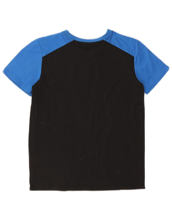 Champion Boys Grafisk T-Shirt Top 14-15 år Sort Colourblock Bomuld