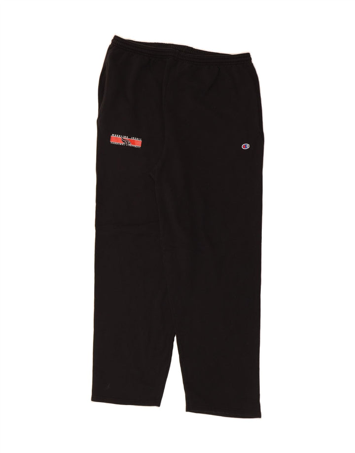 CHAMPION Mens Tracksuit Trousers XL Black Cotton Vintage Champion and Second-Hand Champion from Messina Hembry 