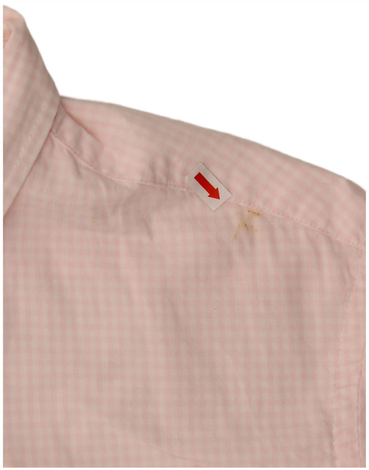 IZOD Slim Fit Skjorte til mænd Large Pink Gingham Cotton