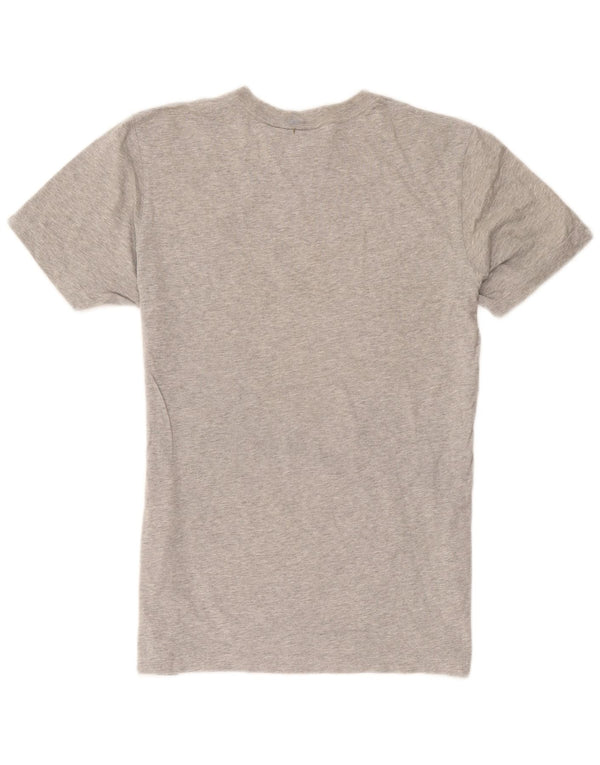 Adidas Herre grafisk T-shirt Top Medium Grey Flecked Bomuld