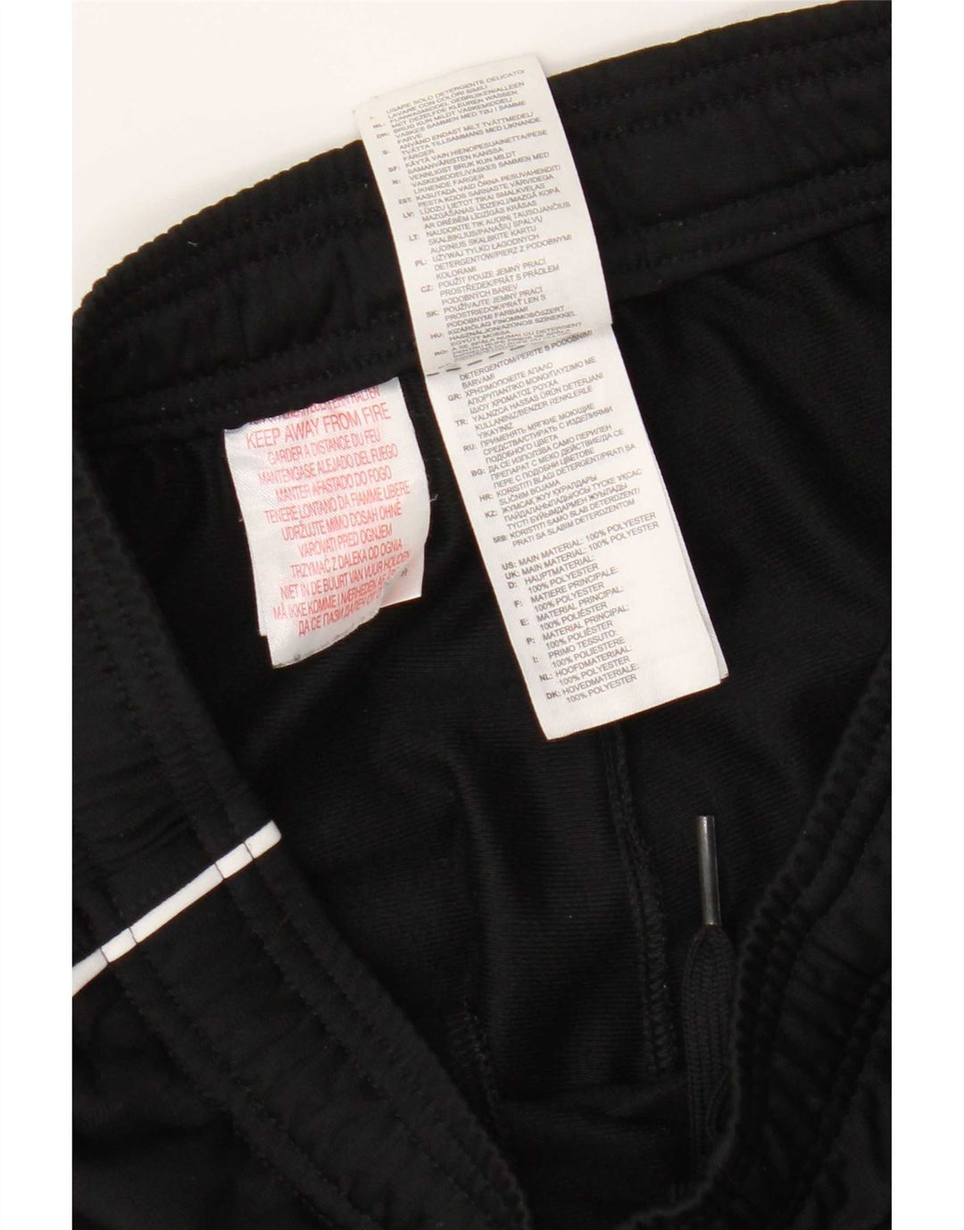 Adidas Drenge Træningsdragt Bukser Joggers 13-14 År Sort Polyester