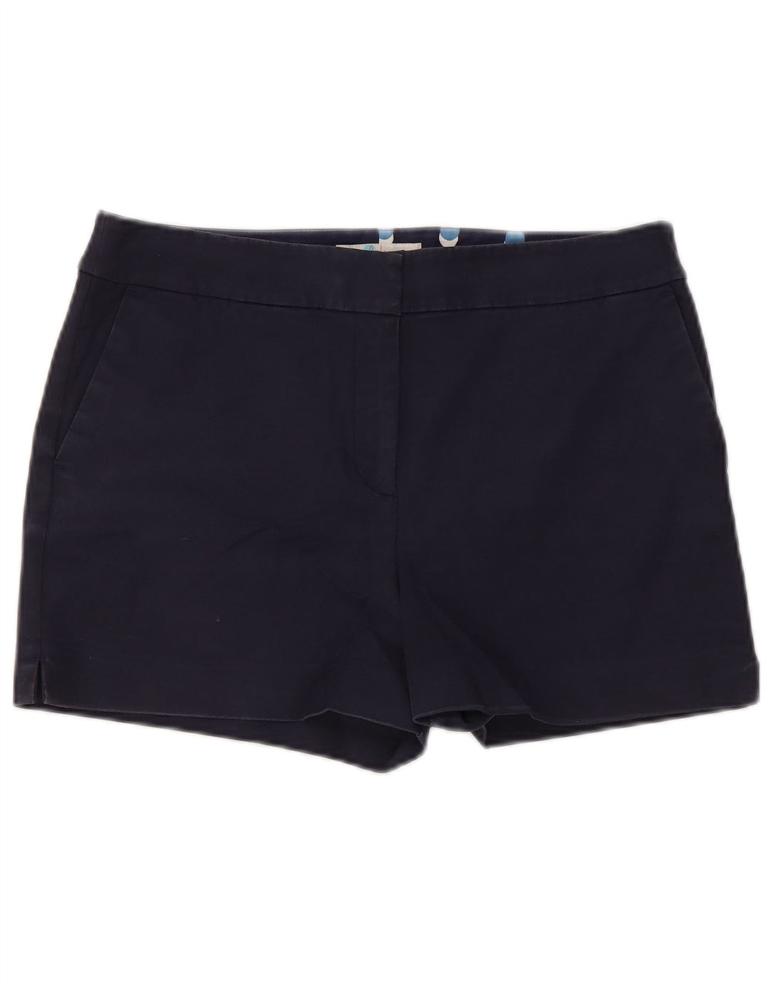 Boden Dame Chino Shorts UK 12 Medium W30 Navy Blue Bomuld