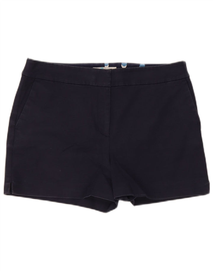 Boden Dame Chino Shorts UK 12 Medium W30 Navy Blue Bomuld