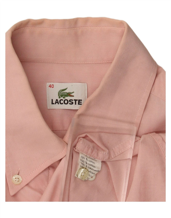 Lacoste Herreskjorte str. 40 Medium Pink Bomuld