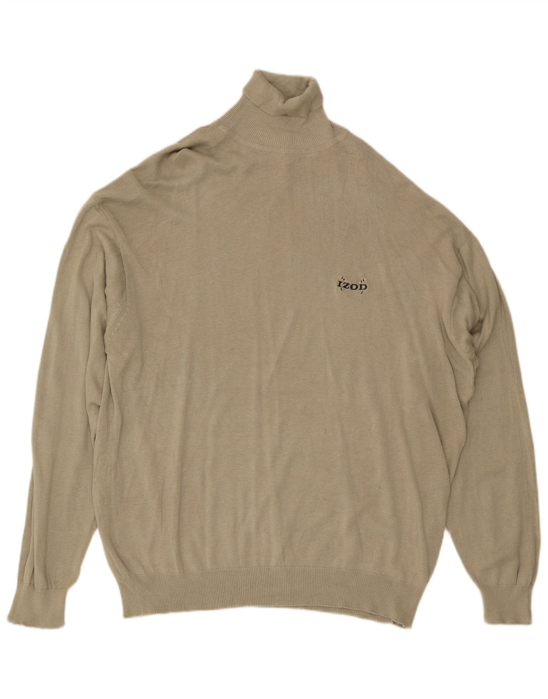 IZOD Herre Rullehalstrøje XL Khaki Bomuld