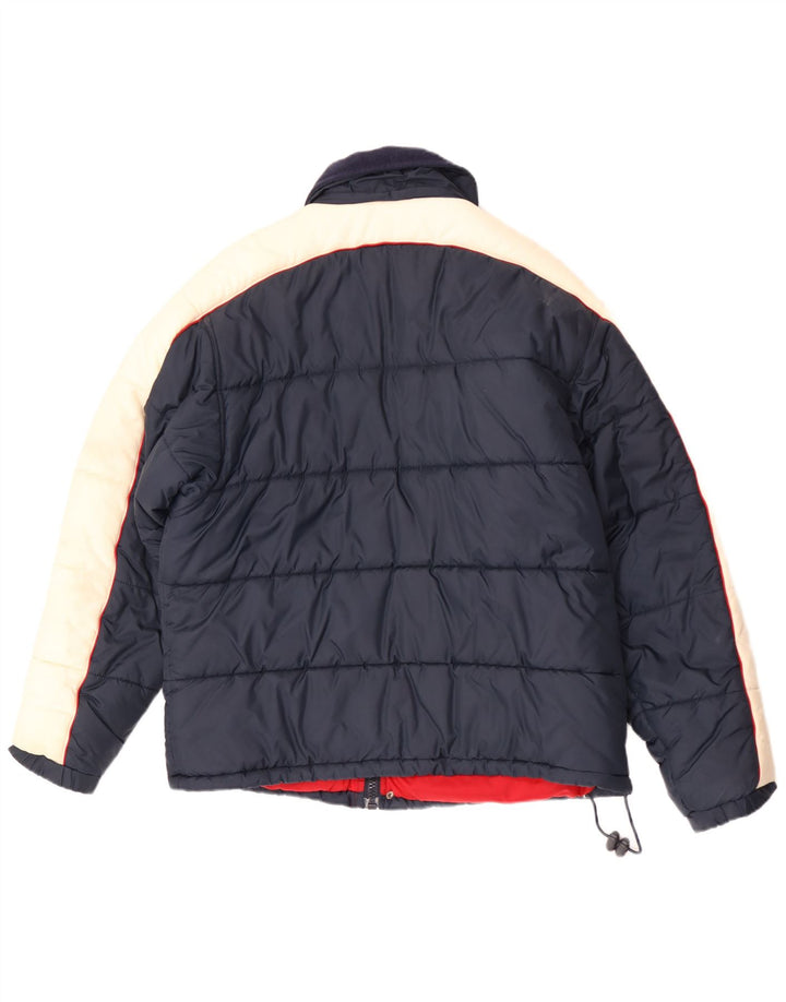 Kickers Polstret Herrejakke UK 38 Medium Navy Blue Colourblock Nylon