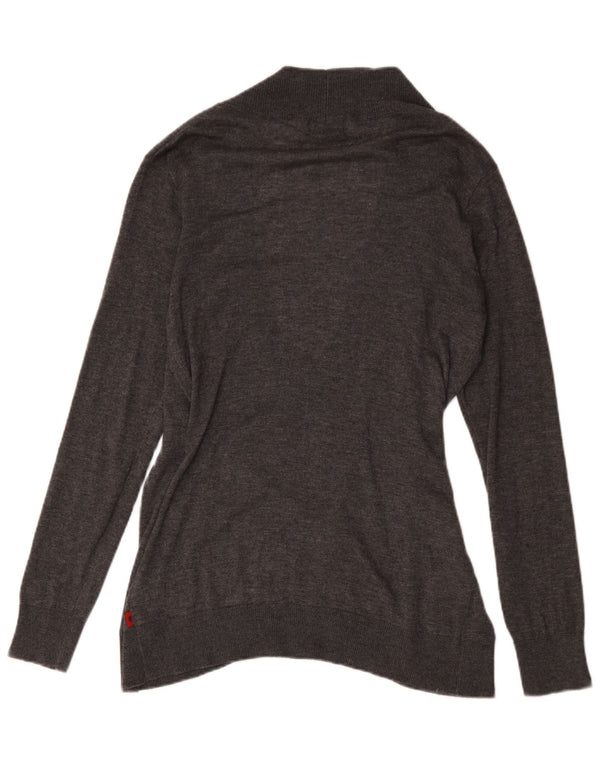Kappa Dame V-hals sweater UK 16 Stor Grå Polyacryl