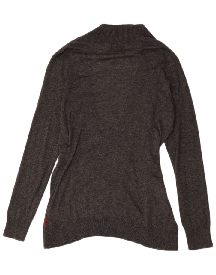 Kappa Dame V-hals sweater UK 16 Stor Grå Polyacryl