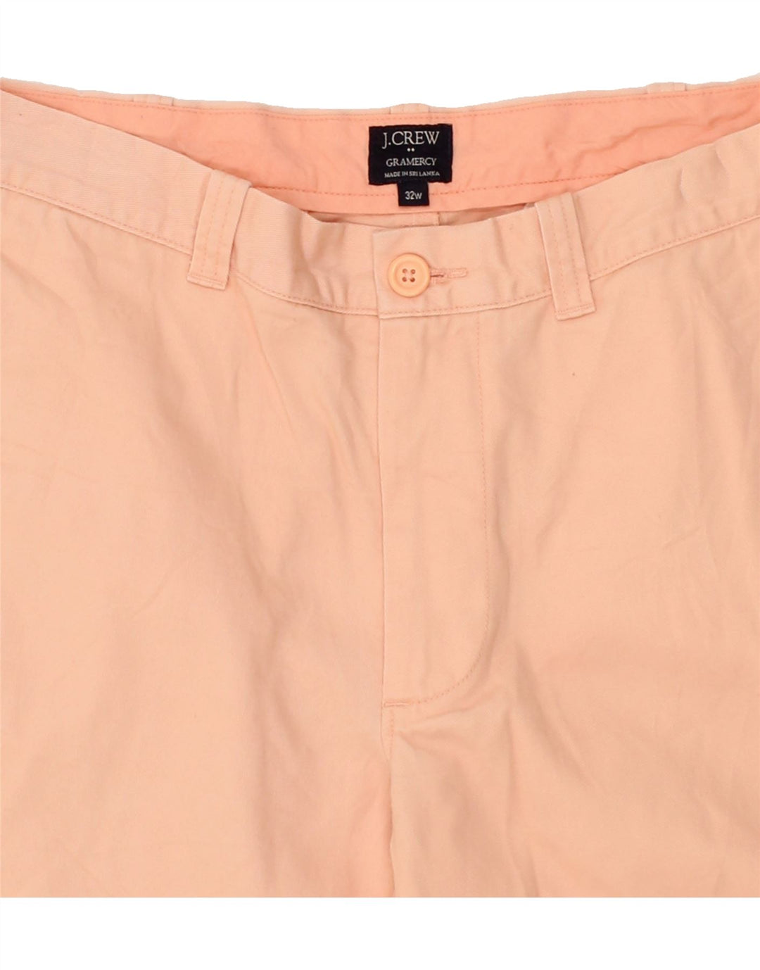 J. CREW Mens Gramercy Chino Shorts W32 Medium Pink Cotton Vintage J. Crew and Second-Hand J. Crew from Messina Hembry 