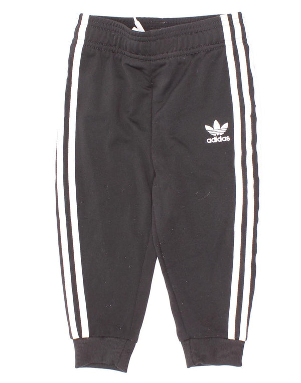 Adidas Baby Boys Joggers Træningsdragt Bukser 12-18 måneder Sort