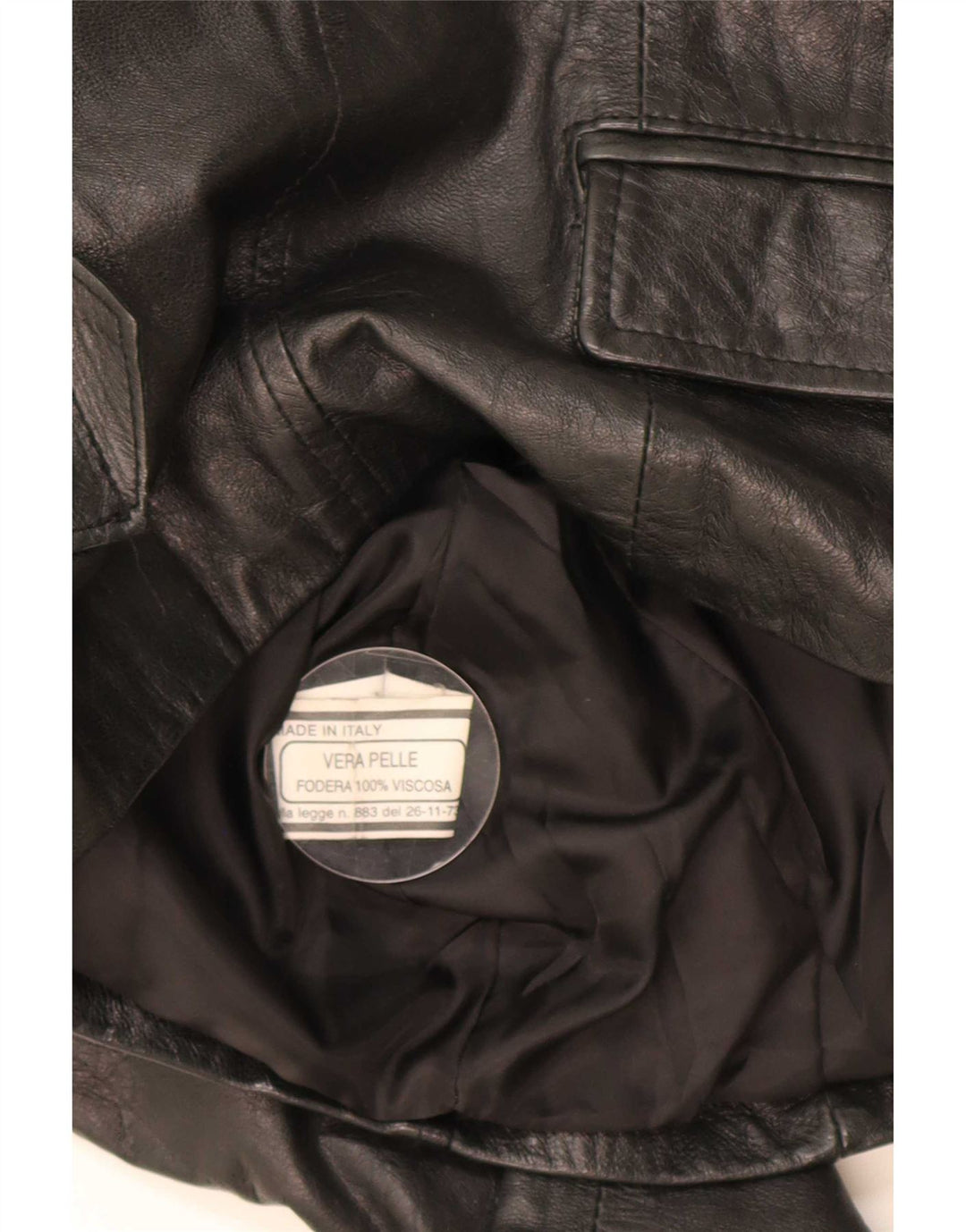 Imperial Dame 3-knaps Læder Blazer Jacket UK 10 Lille Sort
