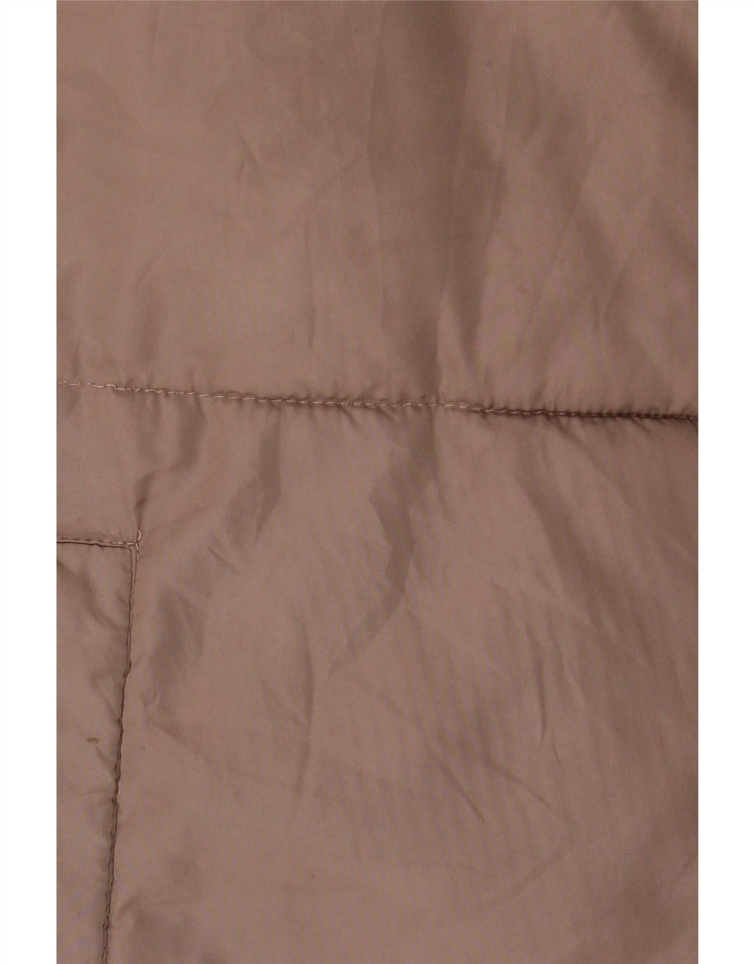 Zara Dame Hætte Oversized Polstret Jakke UK 14 Medium Brun Polyester