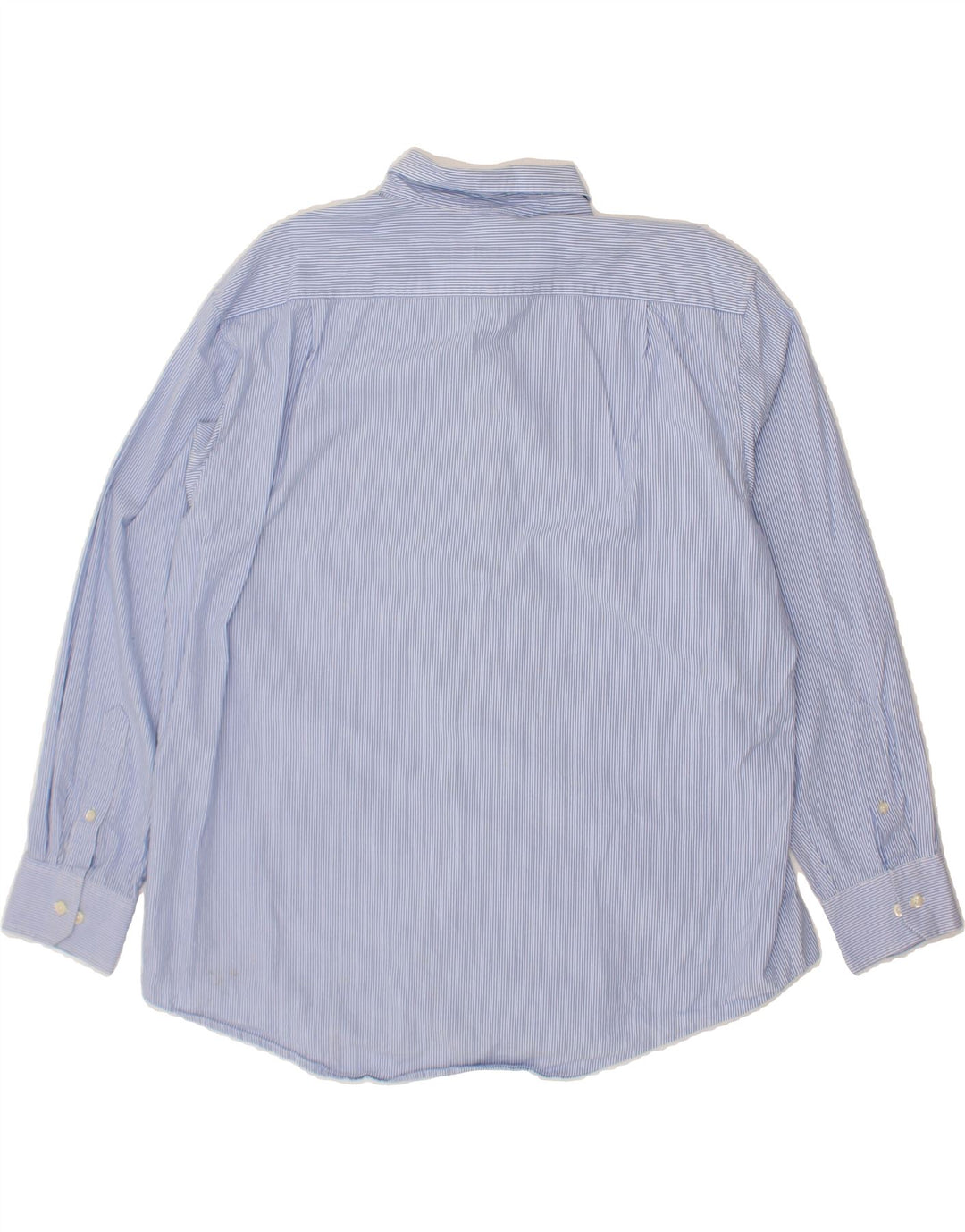IZOD Mens Shirt XL Blue Pinstripe Cotton Vintage Izod and Second-Hand Izod from Messina Hembry 