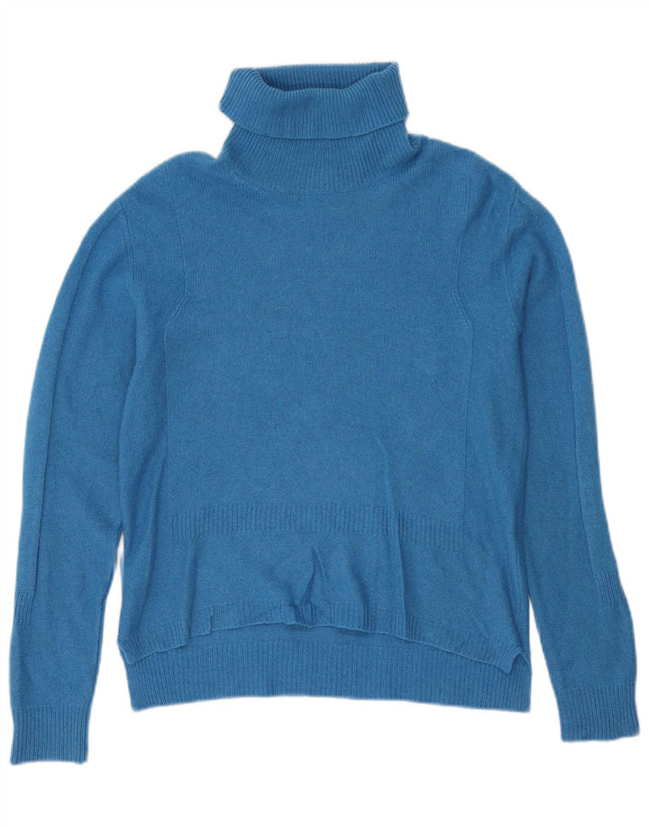 Max & Co. Dame Rullehals sweater UK 12 Medium Blue Cashmere