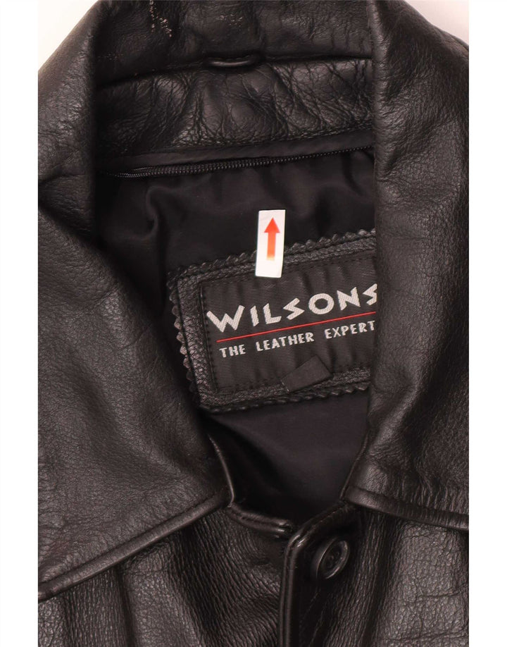 Wilsons Herre Læderjakke UK 38 Medium Sort