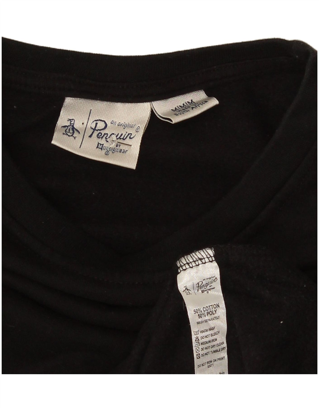 Penguin Herre Sweatshirt Jumper Medium Sort Bomuld