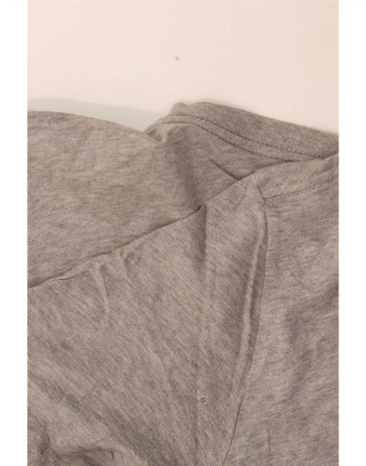 Nike grafisk T-shirt top til mænd, stor grå flækket bomuld