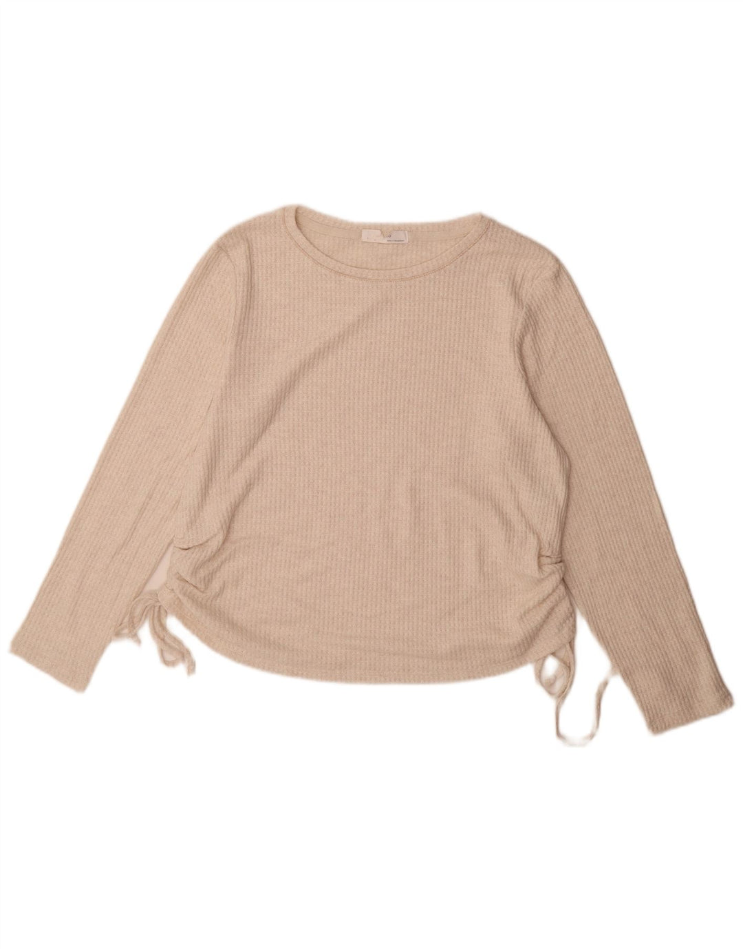 Marks & Spencer Dame Top Langærmet UK 16 Stor Beige Viscose