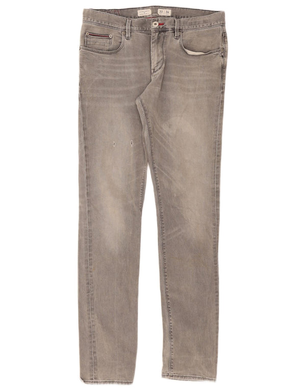 Tommy Hilfiger Herre Layton Extra Slim Jeans W33 L34 Grå Bomuld