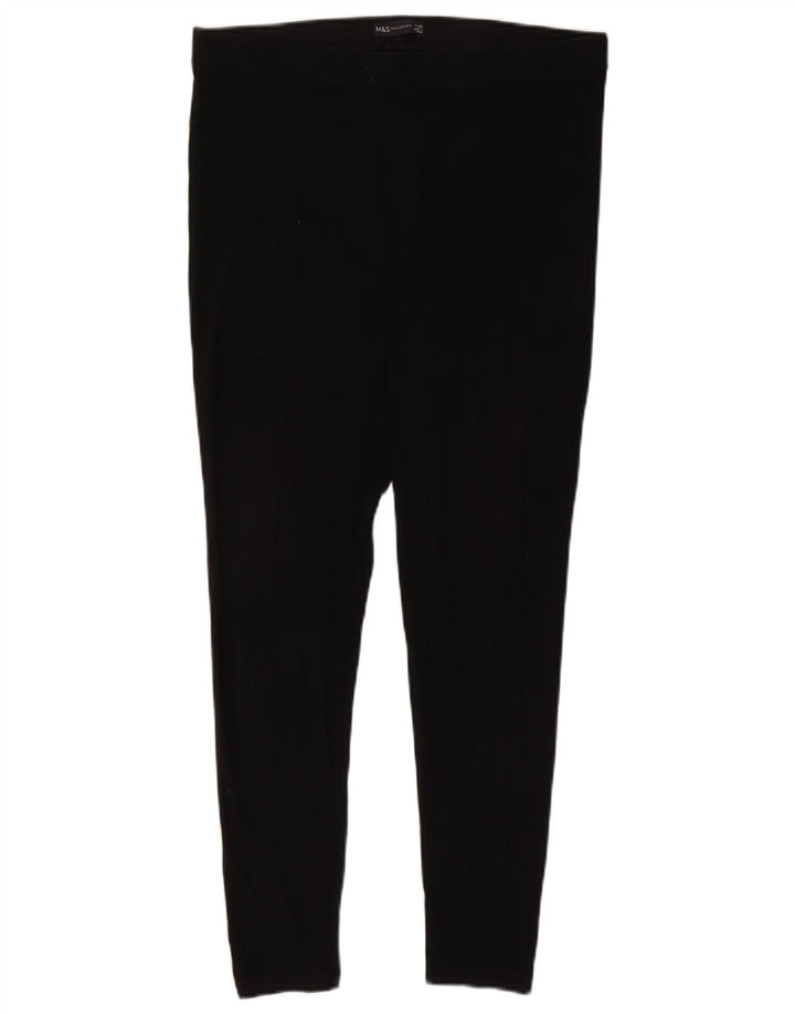 Marks & Spencer Womens Leggings UK 16 Large Black Bomuld