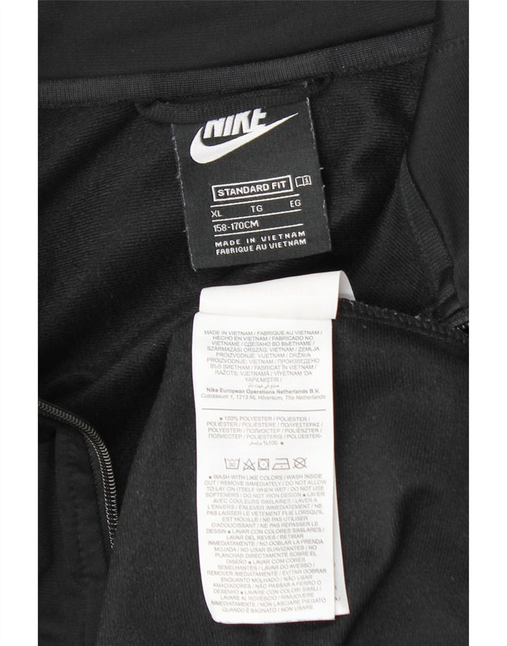Nike drenge grafisk hel træningsdragt 13-14 år XL sort polyester