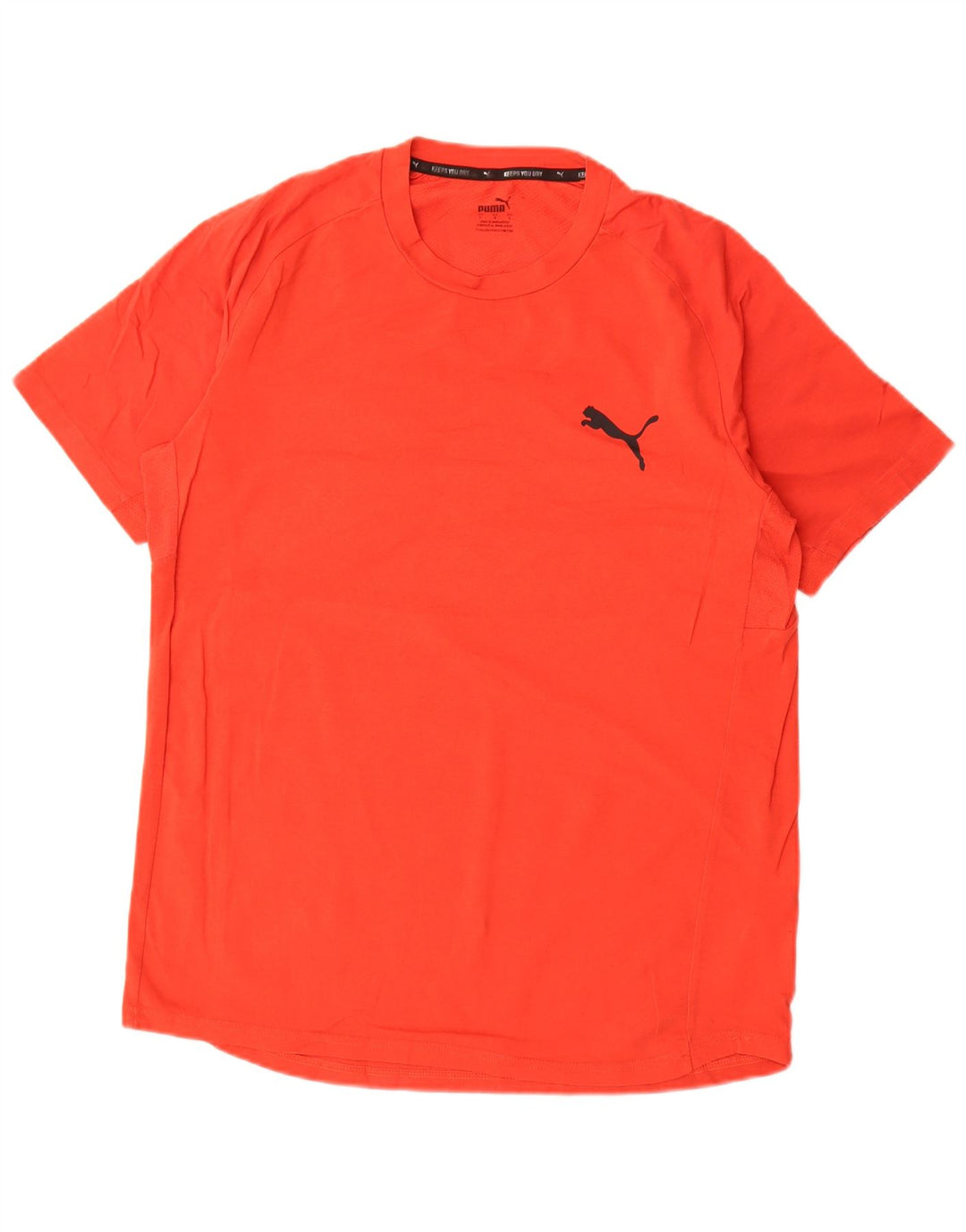 Puma Herre T-Shirt Top Stor Rød Bomuld