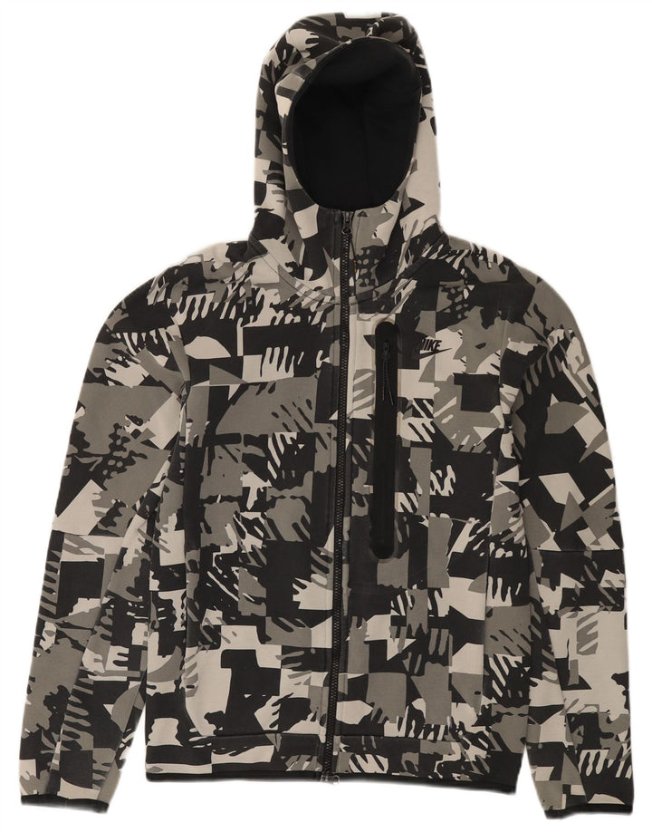 Nike Hættetrøje med lynlås til mænd XS Grå Camouflage Bomuld