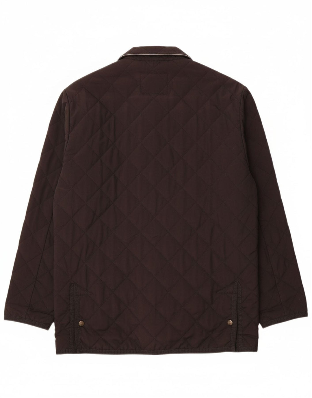 VINTAGE Mens Quilted Jacket UK 40 Large Black Vintage Vintage and Second-Hand Vintage from Messina Hembry 