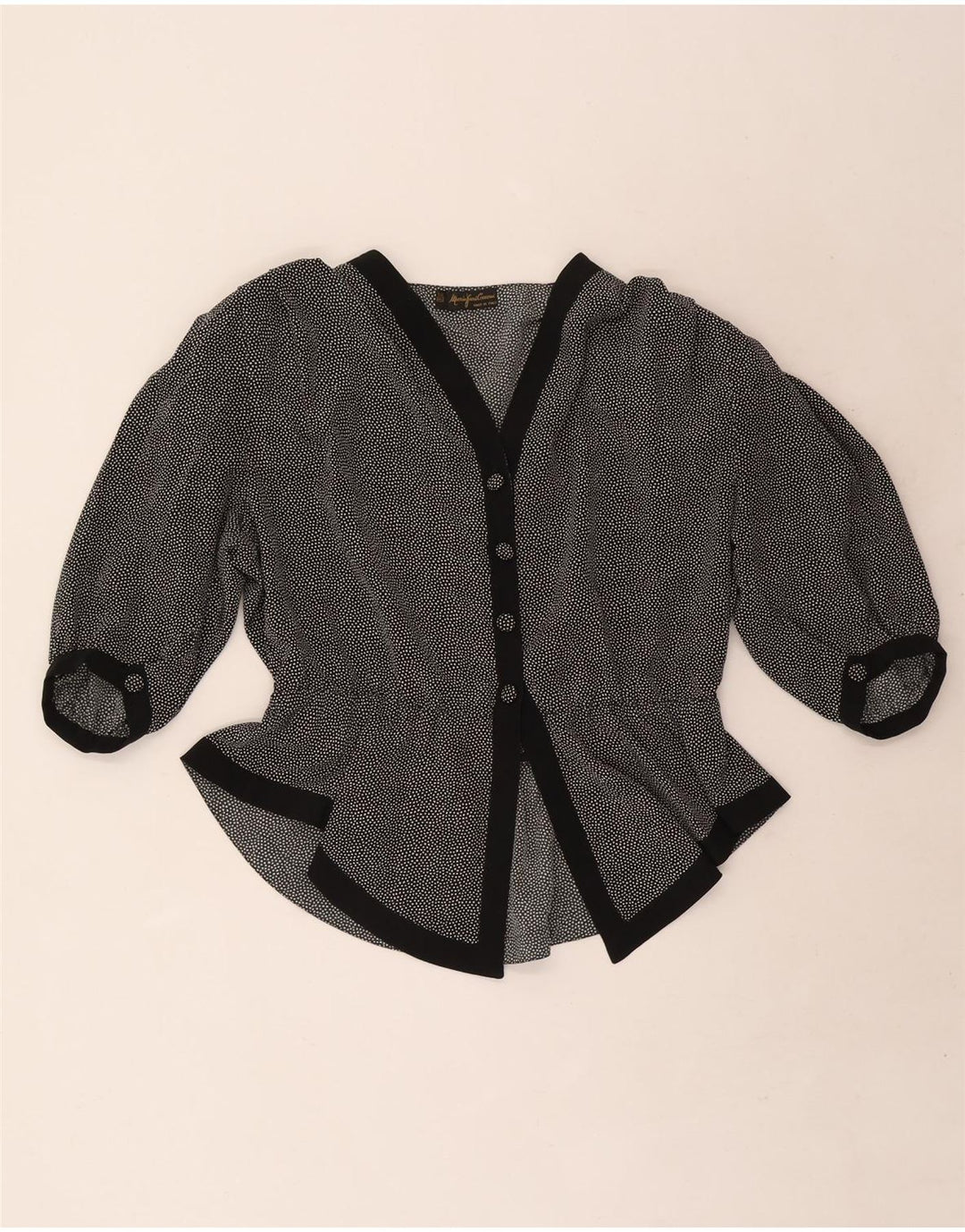Mario Pucci Cecconi Dame 2-delt nederdelsæt IT 46 Large W30 Sort Plettet