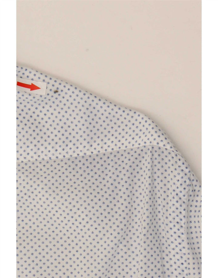 Napapijri Herre Slim Fit skjorte Medium hvid plettet