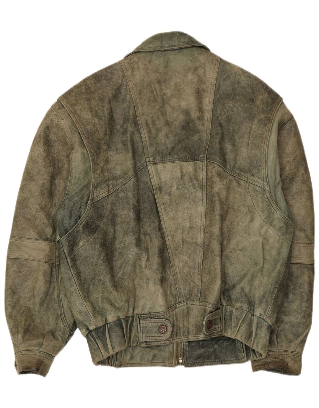 Douglas Herre Læderjakke UK 38 Medium Khaki Læder